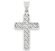 Sterling Silver Antiqued Cross Pendant