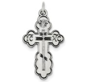 Sterling Silver Eastern Orthodox Cross Pendant