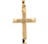 CROSS PENDANT W DIAMOND  s R16145