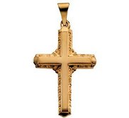 14K Yellow Gold CROSS PENDANT