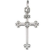 CROSS PENDANT W DIAMOND