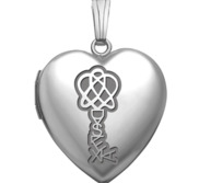 Sterling Silver Dyslexia Heart Photo Locket