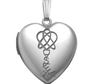 Sterling Silver Dyslexia Heart Photo Locket