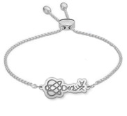 Women s Adjustable Dyslexia Engraved Bracelet