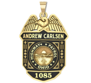 Personalized Ohio Highway Patrol Police Badge with Your Number