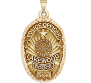 Personalized Lakewood  Washington Police Badge with Your Rank and Badge Number