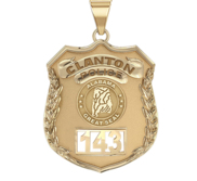 Personalized Clanton  Alabama Police Badge with Your Number