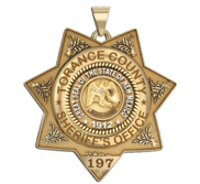 Personalized 7 Point Star New Mexico Sheriff Badge with your Dept  Rank and Number