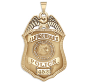 Personalized Albuquerque New Mexico Police Badge with Your Number