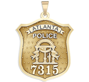 Personalized Atlanta Georgia Police Badge with Your Number