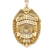 Personalized Arkansas Police Badge with Your Rank  Number   Department