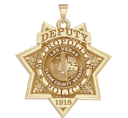 Personalized Las Vegas Nevada Metro Police Badge with your Rank and Number