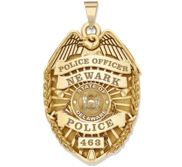 Personalized Delaware Police Badge with Your Rank  Number   Department