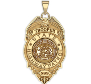 Personalized Missouri Higway Patrol State Trooper Badge with Your Rank and Number