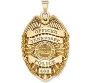 Personalized Tennessee Police Badge with Your Rank  Number   Department