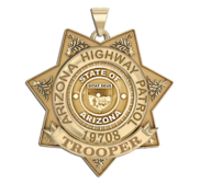 Personalized Arizona Highway Patrol with Rank and Number