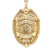 Personalized Louisiana Police Badge with Your Rank  Number   Department