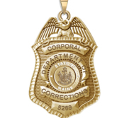 Personalized Maine Corrections Badge with Your Number