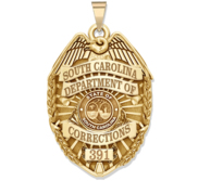 Personalized South Carolina Corrections Badge with Your Number