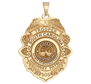 Personalized South Carolina Highway Patrol State Trooper Badge with Your Rank and Number