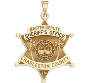 Personalized Charleston South Carolina Sheriff Badge with Rank and Number