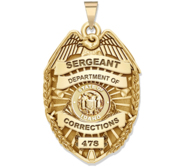 Personalized Idaho Corrections Badge with Your Rank  Number   Department