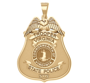 Personalized Virginia State Police Badge with Your Rank and Number