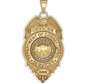 Personalized Nebraska Corrections Badge with Your Rank and Number