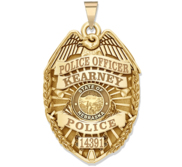 Personalized Nebraska Police Badge with Your Rank  Number   Department