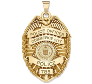 Personalized Colorado Police Badge with Your Rank  Number   Department