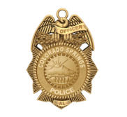 Personalized Colorado Springs Police Badge with Your Number