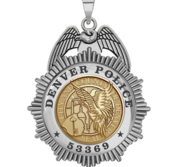 Personalized Denver Police Badge with Your Rank and Number