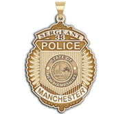 Personalized Manchester New Hampshire Police Badge with Your Rank  Number   Department