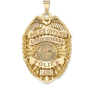 Personalized New Hampshire Police Badge with Your Rank  Number   Department