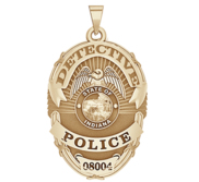 Personalized Lawrence Indiana Police Badge with Your Rank and Number