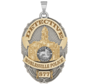 Personalized Noblesville Indiana Police Badge with Your Rank and Number