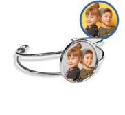 Photo Engraved Bangle Bracelet