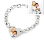 Sterling Silver Photo Engraved Bracelet