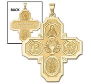 Communion 4 Way Cross Religious Medal   EXCLUSIVE 