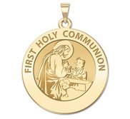 First Holy Communion Religious Medal  for a Boy   EXCLUSIVE 