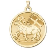 Agnes Dei Round Religious Medal   EXCLUSIVE 