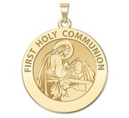 First Holy Communion Religious Medal  for a Girl   EXCLUSIVE 