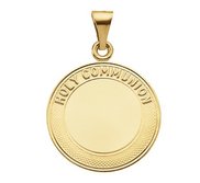 14K Gold  First Holy Communion Religious Medal