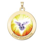 Confirmation Religious Medal    Holy Spirit  Color EXCLUSIVE 