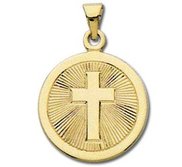 14K Gold Confirmation Religious Medal