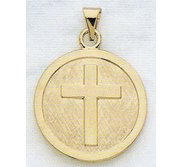 14K Gold Confirmation Religious Medal