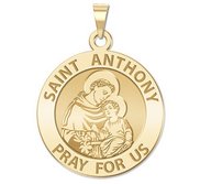 14K Yellow Gold  EXCLUSIVE  Saint Anthony Religious Medal