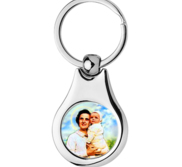 Stainless Steel Color Saint Gianna Beretta Molla Keychain