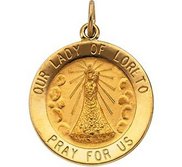 Our Lady of Loreto Religious Medal