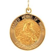 Sacred Heart of Mary Religious Medal